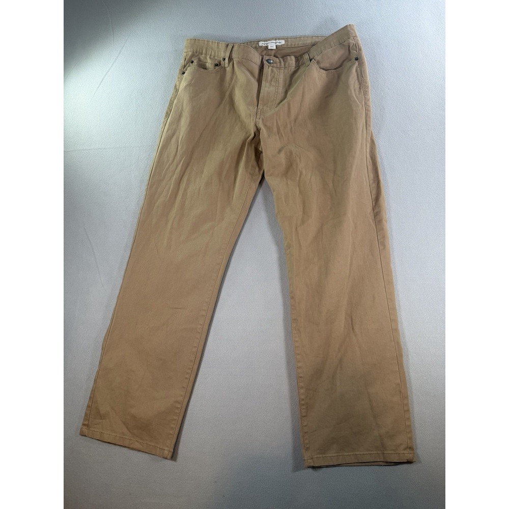 Amazon Essentials Men's Straight Fit Stretch Chino Pants Tan Khaki 38x30
